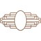 Ekena Millwork Elizabeth Wood Fretwork Pierced Ceiling Medallion, Walnut, 40"W x 20"H x 11"IW x 19"IH x 3/8"T CMWP40X20X0375EBWA - alternate 1